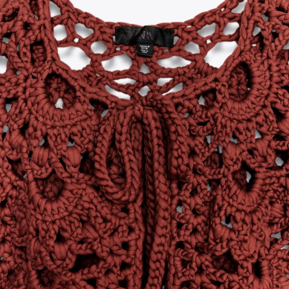 Zara CROCHET Cardigan - Picture 7 of 8